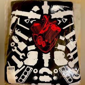 ☠️ Skeleton Hoodie - Sweatshirt Heart Core Fleece Hoodie NWT - NEW! XXL ❤️ ☠️